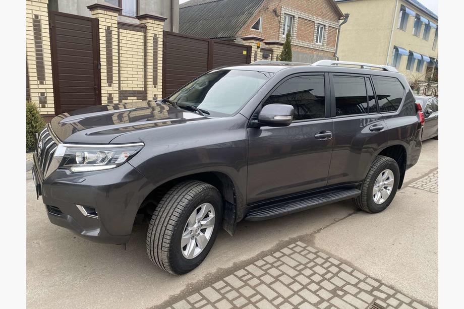 Toyota Land Cruiser Prado 150 2009–2023 Dakrails in origineel design (grijs, 2 stuks) Foto 1