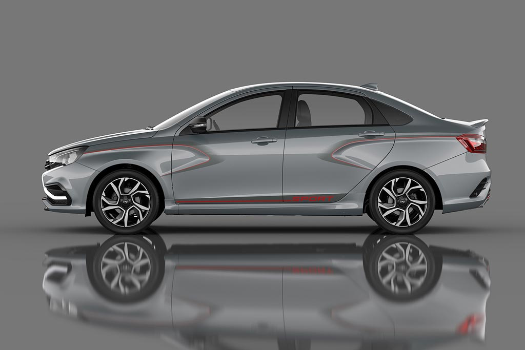 Sportieve modificatie van de sedan Lada Sport Vesta