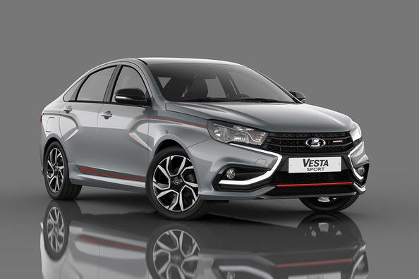 Sportieve modificatie van de sedan Lada Sport Vesta