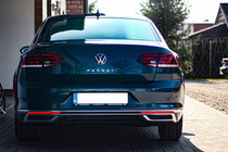 Volkswagen Passat B8 2015–2023 OmsaLine SD/SW uitlaat sierstukken (2019+, 3 stuks, RVS) foto 4