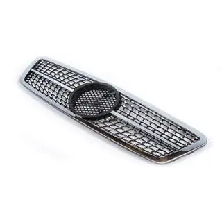 Voorgrille Diamond Silver Mercedes C-Klasse W203 2000–2007 foto 3
