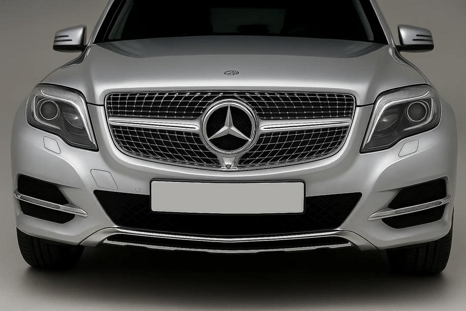 Mercedes GLK-klasse X204 2008–2015 Radiateurgrille Diamond Silver (2013-2015) Met camera-opening Foto 1