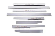 Skoda Octavia II A5 2006–2010 Instaplijsten Carmos (8 stuks, RVS) foto 2