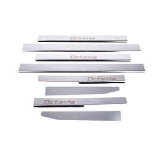 Carmos dorpellijsten (8 stuks, RVS) Skoda Octavia II A5 2010–2013 foto 4