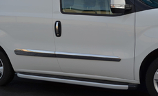 Fiat Doblo II 2010–2022 Deurstrip (set van 4, RVS) Carmos - Turks staal foto 5