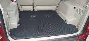 Mitsubishi Pajero Wagon IV 2006–2021 Kofferbakmat (EVA, zwart) foto 1