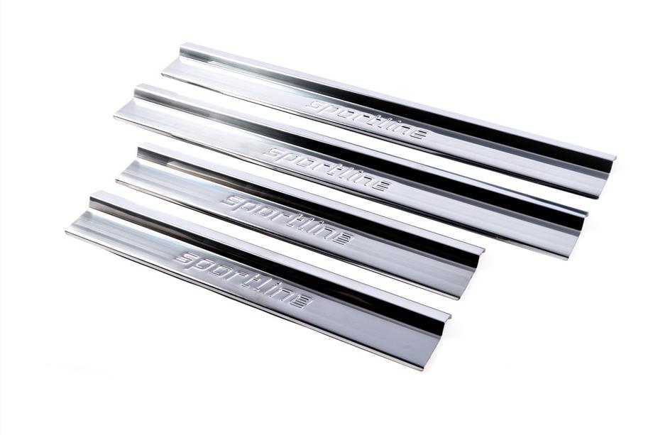 Mercedes E-class W124 1984–1997 Instaplijsten voor binnendorpels V1 (4 stuks, RVS) Foto 1