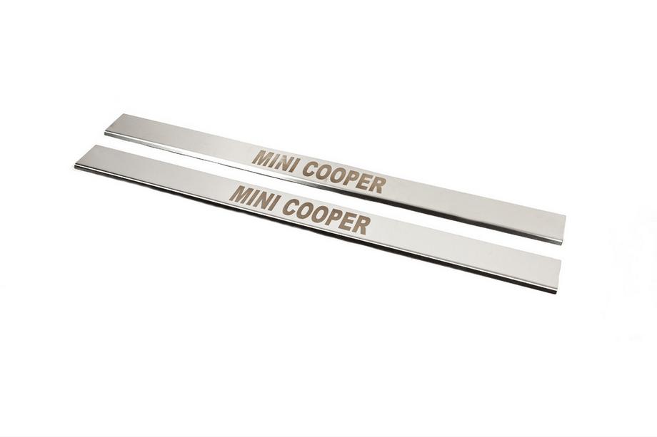 Mini Cooper R50/52/53 2000–2006 Instaplijsten (Carmos, 2 stuks, RVS) Image