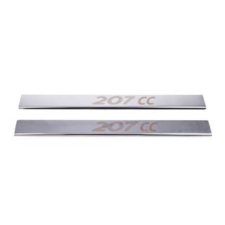 Carmos instaplijsten (2 stuks, RVS) Peugeot 207 2006–2014 foto 2