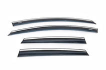 Opel Astra J 2009–2015 Winddeflectoren met chroomstrip HB/SD (4 stuks, Niken) foto 2