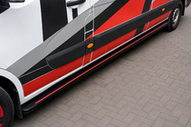 Opel Movano 2010–2021 Side steps Maya Red (2 stuks, aluminium) Lange wielbasis foto 1