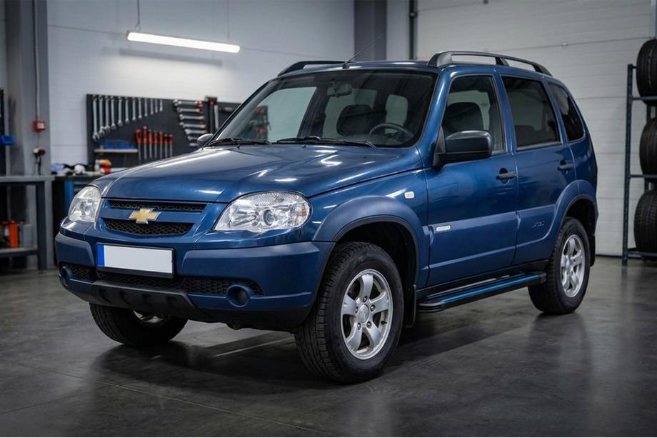 Chevrolet Niva 1998–2020 Maya Blue sidesteps (2 stuks, aluminium) Image