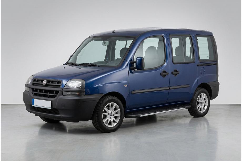 Fiat Doblo I 2001–2005 Bosphorus Grey zijsteps (set van 2, aluminium) Image