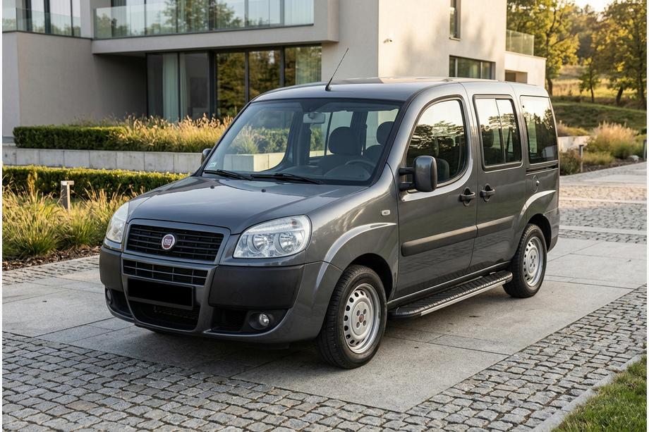 Fiat Doblo I 2005–2010 Bosphorus Grey zijsteps (set van 2, aluminium) Image