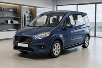 Ford Courier 2014–2023 Bosphorus Grey zijsteps (set van 2, aluminium) foto 1