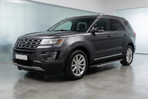 Ford Explorer 2011–2019 Bosphorus Grey zijsteps (set van 2, aluminium) foto 1