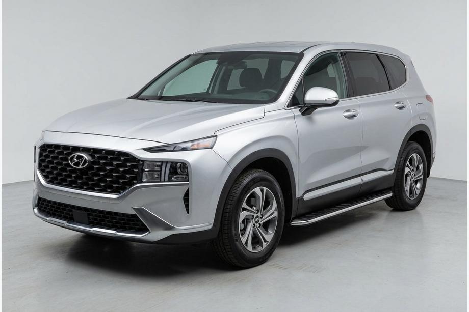 Hyundai Santa Fe 4 2018–2023 Maydos V1 side steps (set van 2, aluminium/RVS) Foto 1