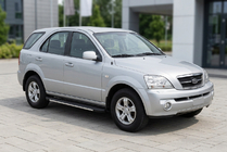 Kia Sorento I BL 2002–2009 Bosphorus Grey zijsteps (set van 2, aluminium) foto 1