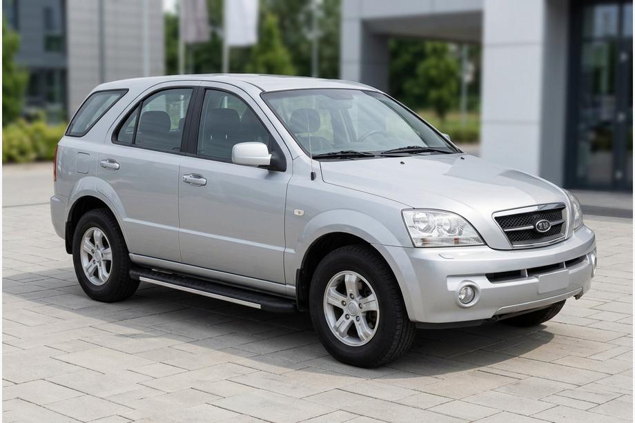 Kia Sorento I BL 2002–2009 Bosphorus Grey zijsteps (set van 2, aluminium) Image