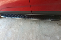 Kia Sorento II XM 2009–2014 Bosphorus Grey zijsteps (set van 2, aluminium) 2013-2016 foto 4