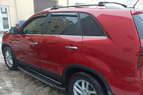 Kia Sorento II XM 2009–2014 Bosphorus Grey zijsteps (set van 2, aluminium) 2013-2016 foto 9