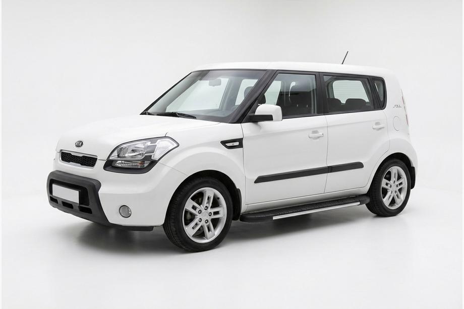 Kia Soul I 2008–2013 Bosphorus Grey zijsteps (set van 2, aluminium) Image