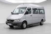 Mercedes Sprinter W901/902/903/904/905 1995–2006 Bosphorus Grey zijsteps (set van 2, aluminium) Lange wielbasis foto 1