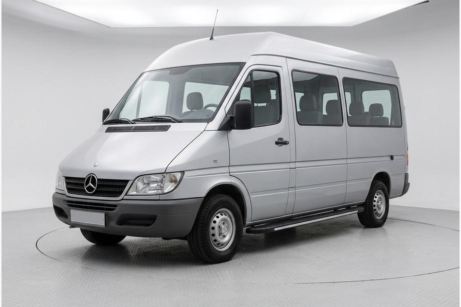 Mercedes Sprinter W901/902/903/904/905 1995–2006 Bosphorus Grey zijsteps (set van 2, aluminium) Lange wielbasis Image