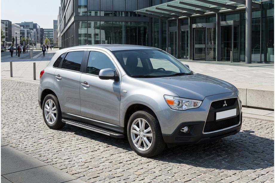 Mitsubishi ASX 2010–2023 Bosphorus Grey zijsteps (set van 2, aluminium) Image