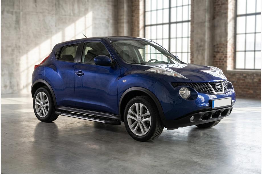 Nissan Juke 2010–2019 Bosphorus Grey zijsteps (set van 2, aluminium) Image