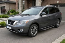 Nissan Pathfinder R52 2012–2021 Bosphorus Grey zijsteps (set van 2, aluminium) foto 1