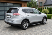 Nissan X-trail T32/Rogue 2014–2021 Bosphorus Grey zijsteps (set van 2, aluminium) foto 1