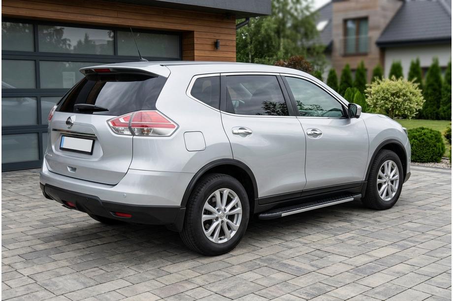 Nissan X-trail T32/Rogue 2014–2021 Bosphorus Grey zijsteps (set van 2, aluminium) Image