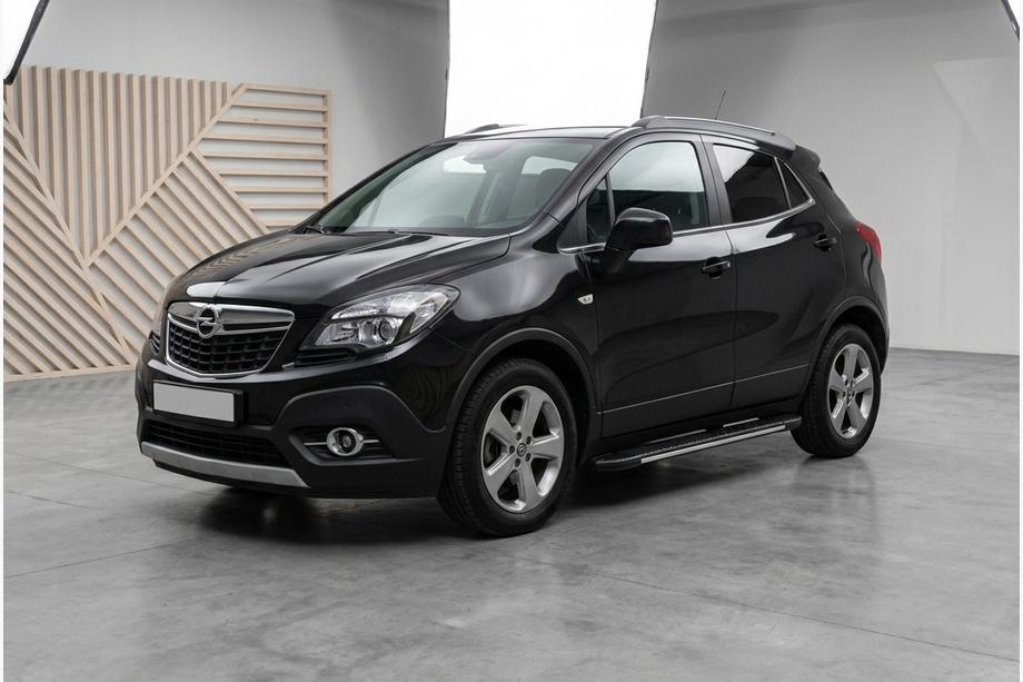 Opel Mokka 2012–2021 Bosphorus Grey zijsteps (set van 2, aluminium) Image