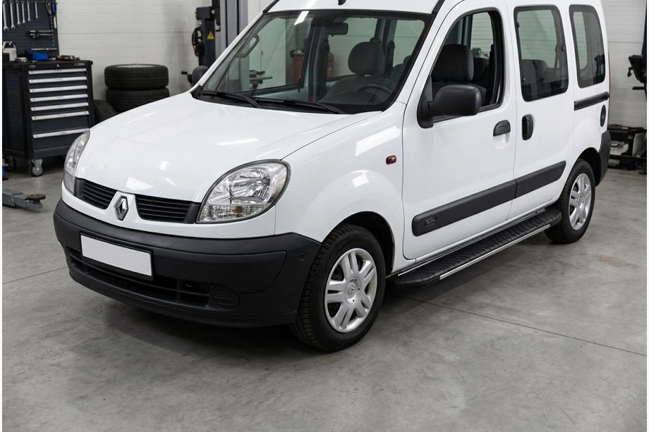 Renault Kangoo 1998–2008 Bosphorus Grey zijsteps (set van 2, aluminium) Image