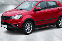 SsangYong Korando 2010–2019 Side steps Maya Red (2 stuks, aluminium) foto 1