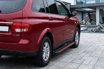 SsangYong Kyron 2005–2014 Side steps Maya Red (2 stuks, aluminium) foto 1