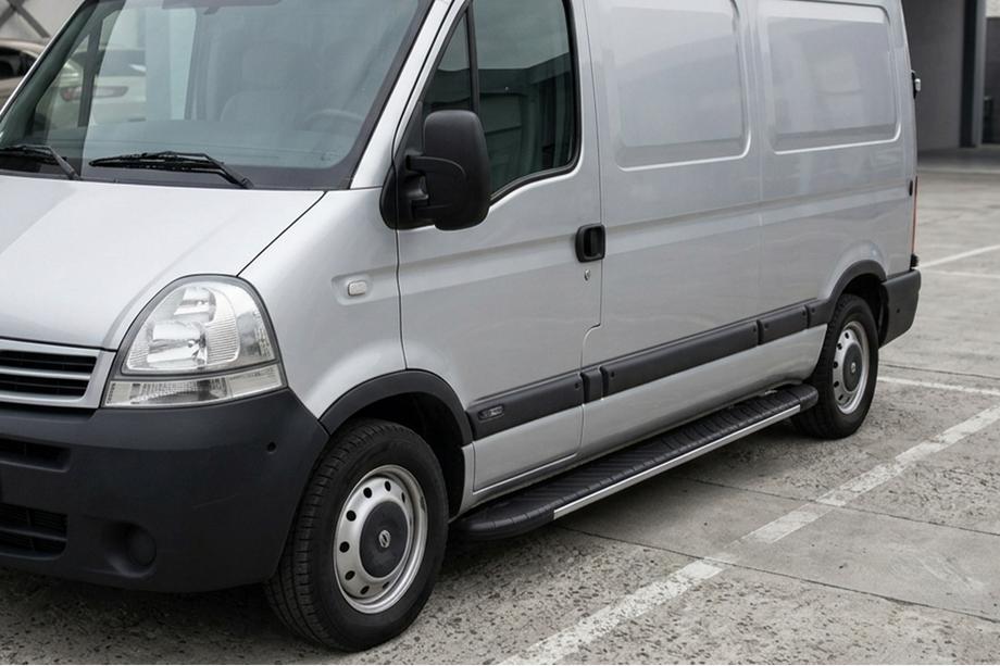 Renault Master 1998–2010 Bosphorus Grey zijsteps (set van 2, aluminium) Image