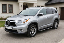 Toyota Highlander 2013–2019 Bosphorus Grey zijsteps (set van 2, aluminium) foto 1