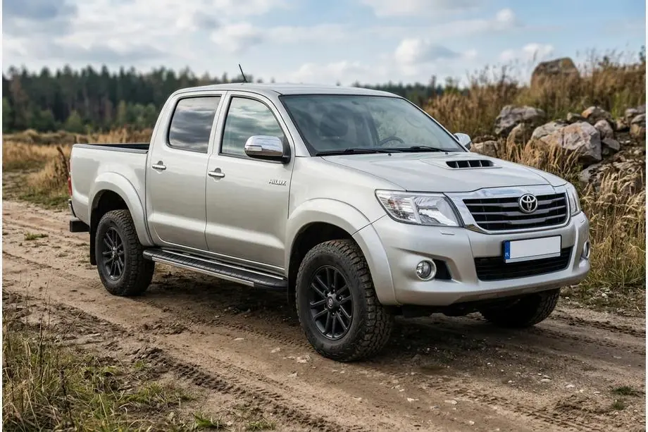 Toyota Hilux 2006–2015 Bosphorus Grey zijsteps (set van 2, aluminium) Image