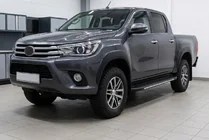 Toyota Hilux 2015– Bosphorus Grey zijsteps (set van 2, aluminium) foto 1