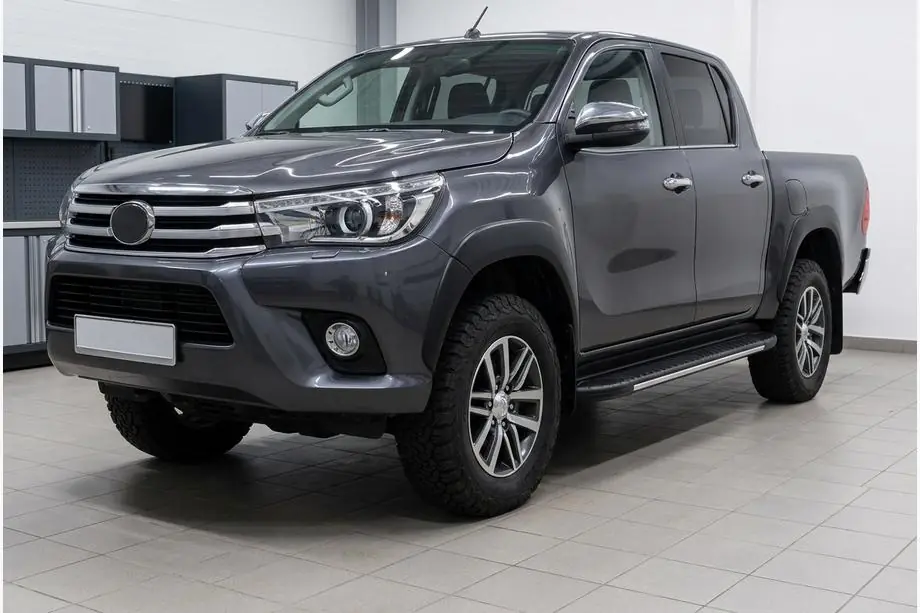 Toyota Hilux 2015– Bosphorus Grey zijsteps (set van 2, aluminium) Image