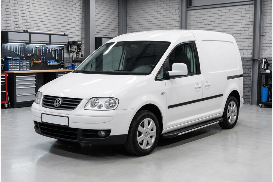 Volkswagen Caddy 2004–2010 Bosphorus Grey zijsteps (set van 2, aluminium) Image