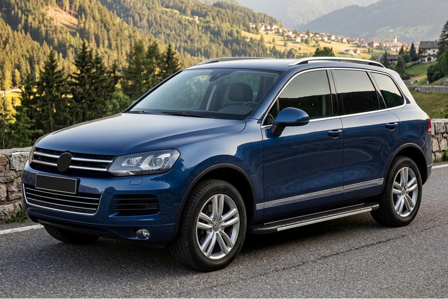 Volkswagen Touareg 2010–2018 Bosphorus Grey zijsteps (set van 2, aluminium) Image