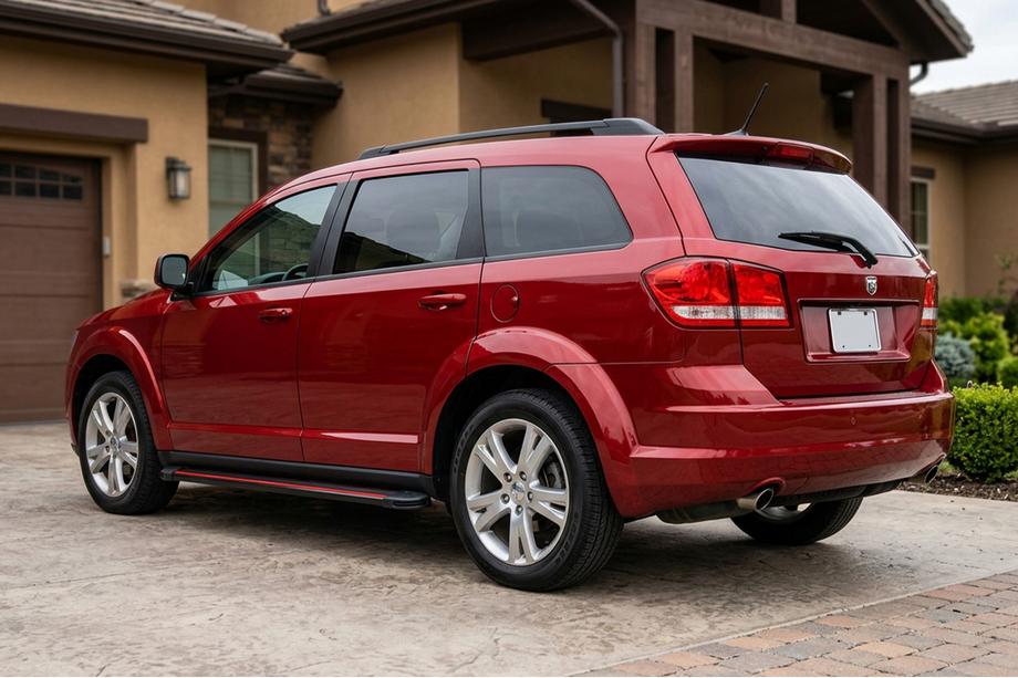Dodge Journey 2008–2020 Side steps Maya Red (2 stuks, aluminium) Image