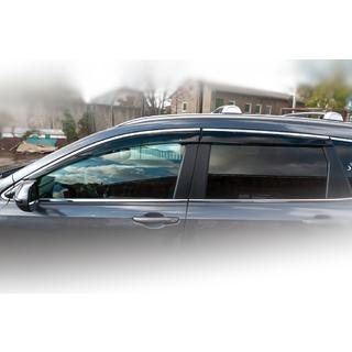 Raamdeflectors met chroomstrip (4 stuks, HIC) Honda CRV 2017–2022 foto 4