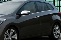 Hyundai Accent 2011–2017 Chroom spiegelkappen met uitsparing voor richtingaanwijzer (2 stuks) OmsaLine - Italiaans roestvrij staal foto 1