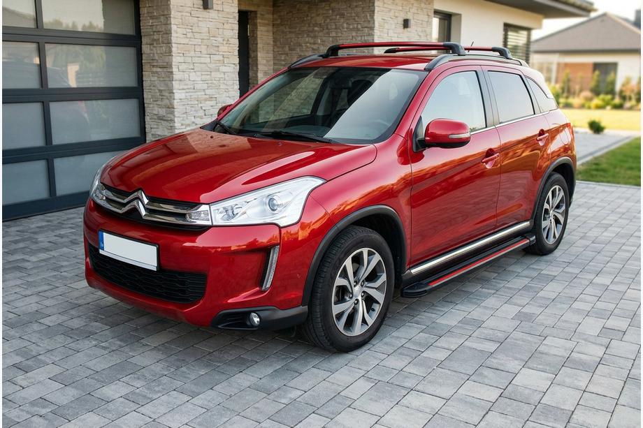 Citroen C-4 Aircross 2012–2017 Side steps Maya Red (2 stuks, aluminium) Foto 1