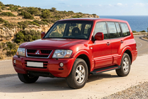Mitsubishi Pajero Wagon III 1999–2006 Side steps Maya Red (2 stuks, aluminium) foto 1