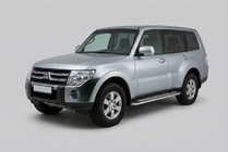 Mitsubishi Pajero Wagon IV 2006–2021 Zijtreden Maydos V2 (2 st., aluminium/RVS) foto 4